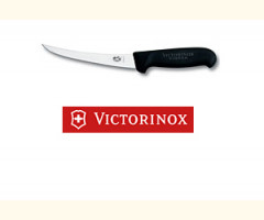 5" Boning Knife Black with Extra Narrow Flexible Blade 